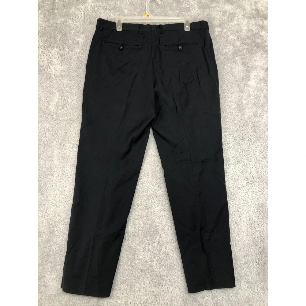 Banana Republic Pants Mens 35X30 Navy 100% Wool Lanificio F.lli Cerruti *Flaw